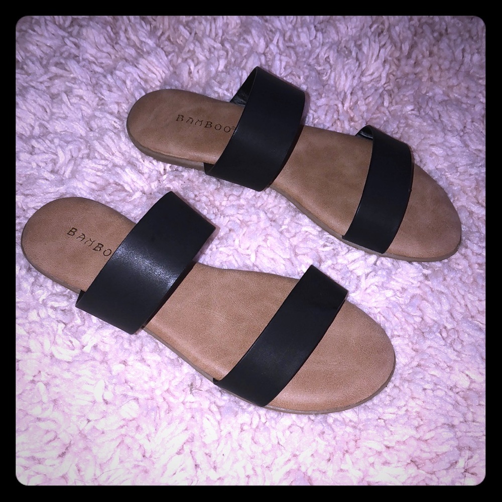 Tamber double strap sandal/slide .